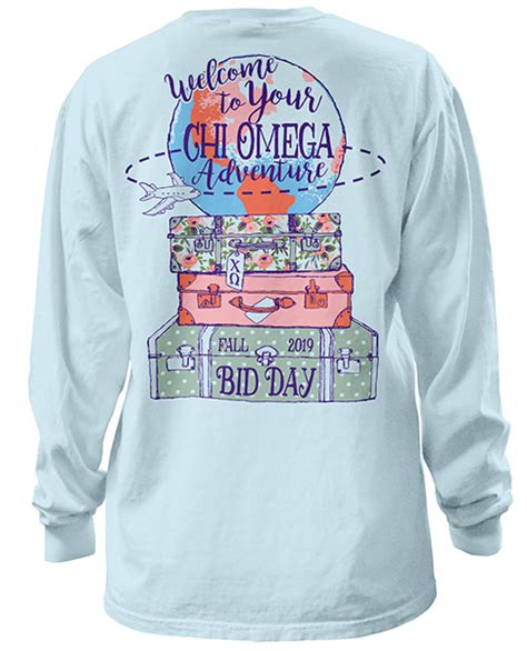 chi omega merchandise cheap|chi omega bid day shirts.